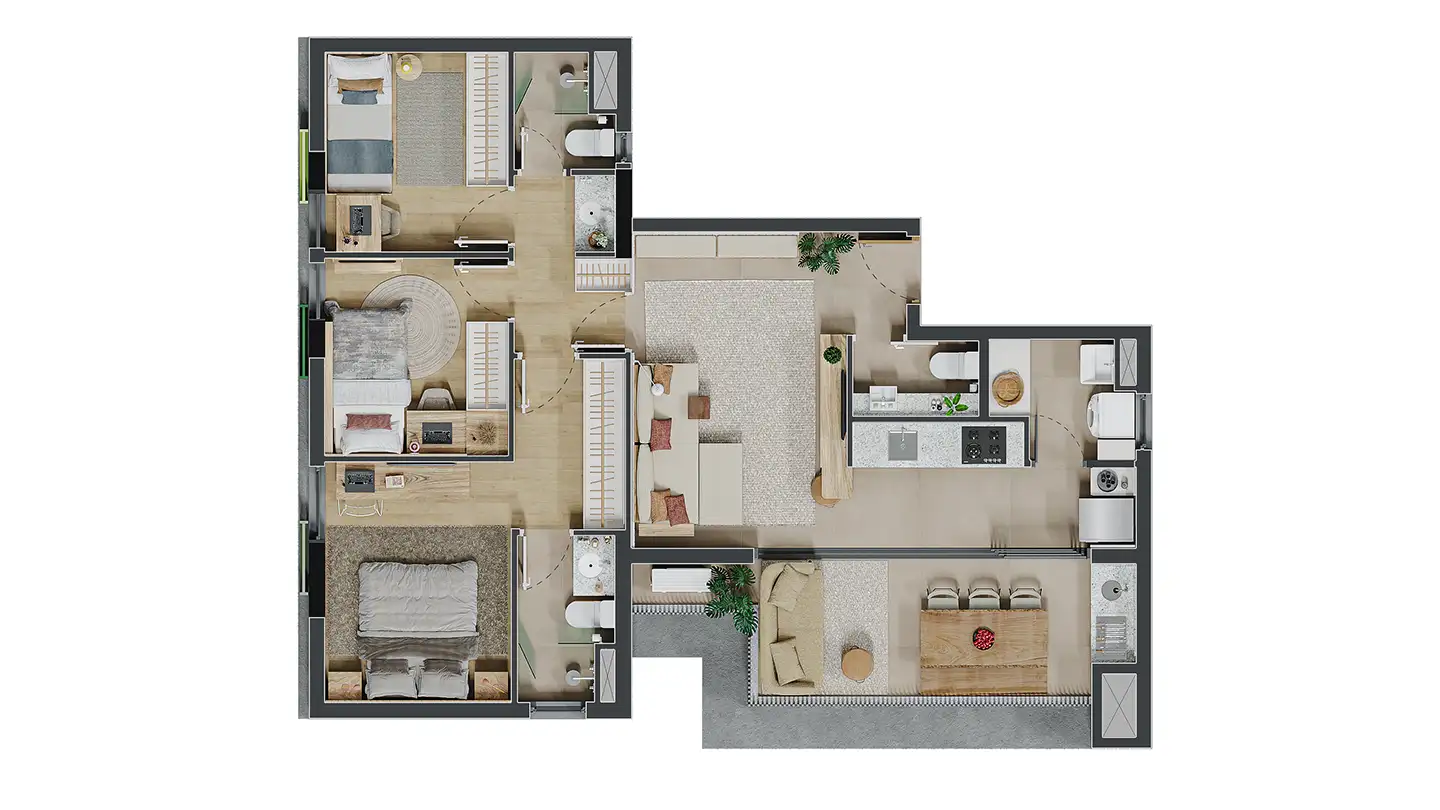 Apartamento 79m²